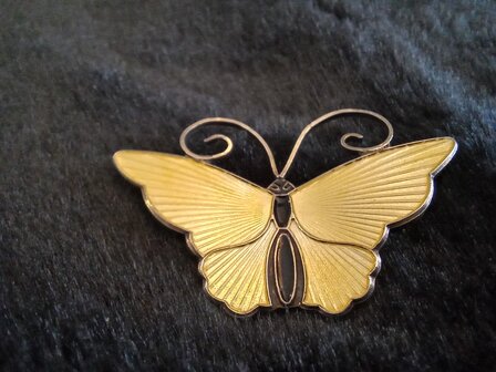 Vintage David Andersen vlinder broche
