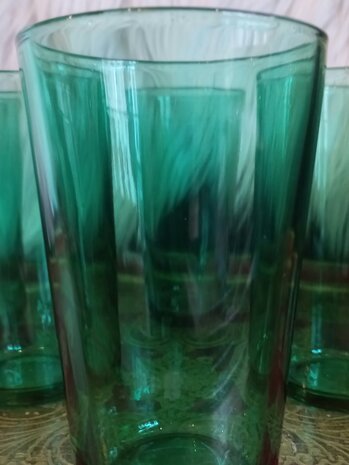 Vintage groen drinkglas